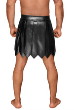 Чоловіча спідниця гладіатора Noir Handmade H053 Eco leather men's gladiator skirt, M, екошкіра