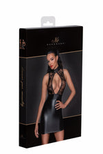 Сукня Noir Handmade F241 Short dress with powerwetlook skirt and tulle top, XXL