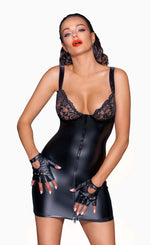 Сукня з мокрим ефектом Noir Handmade F254 Powerwetlook mini-dress, XXL