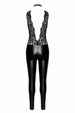 Комбінезон Noir Handmade F298 Libido, S, під латекс, мереживний верх, чокер, знімне намисто, доступ