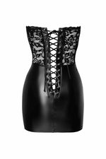 Сукня Noir Handmade F300 Solace, XL, мереживо, корсетний верх, шнурівка ззаду, спідниця міні під латекс