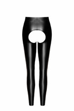 Легінси Noir Handmade F304 Taboo, S, black, під латекс, відкриті сідниці та промежина