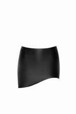 Спідниця Noir Handmade F305 Legacy, L, black, міні, під латекс, асиметричний крій