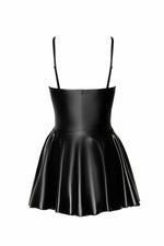 Сукня Noir Handmade F308 Dreamer, L, міні, під латекс, відкриті плечі, спідниця кльош, блискавка спереду