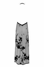 Сукня Noir Handmade F312 Divinity, 3XL, black, прозора, до підлоги, відкрита спина, розріз збоку
