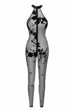 Бодістокінг Noir Handmade F315 Ego, XXL, black, прозорий, верх халтер, блискавка на все тіло