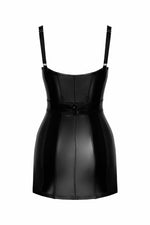 Сукня Noir Handmade F320 Starlet, M, під латекс, міні, блискавка по всій довжині, кільце на поясі