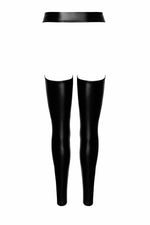 Легінси Noir Handmade F323 Rebel, S, black, під латекс, з відкритими стегнами та сідницями