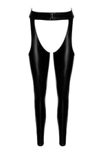 Легінси Noir Handmade F323 Rebel, M, black, під латекс, з відкритими стегнами та сідницями