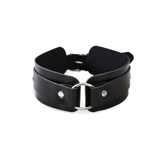 БДСМ-нашийник з кільцем Art of Sex - Martina Collar with ring, натуральна шкіра