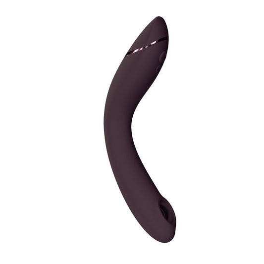 Вакуумний стимулятор для точки G та клітора з вібрацією Womanizer OG Aubergine, 12 рівнів, 3 режими