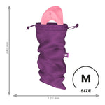 Мішечок для секс-іграшок Satisfyer Treasure Bag M, фіолетовий, на шнурку