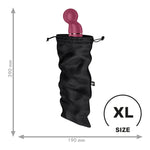 Мішечок для секс-іграшок Satisfyer Treasure Bag XL, чорний, на шнурку