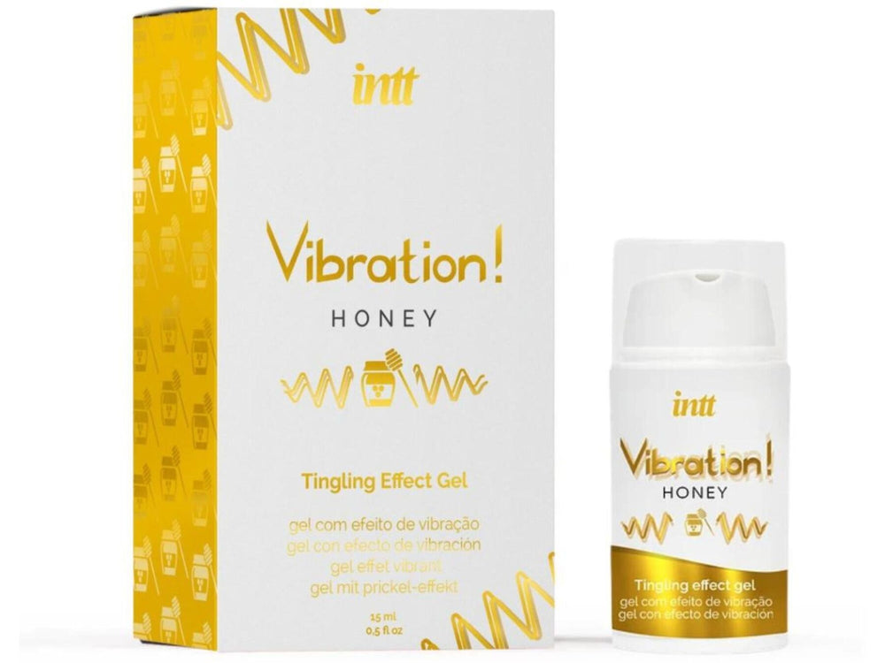 Рідкий вібратор Intt Vibration Honey, густий гель, дуже смачний, діє до 30 хвилин