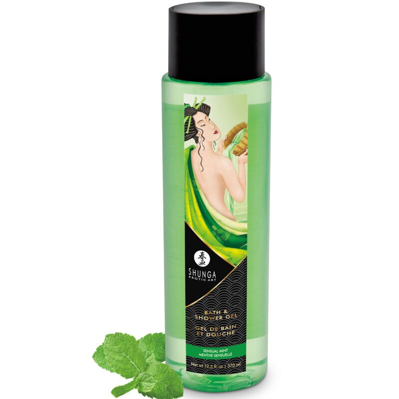Гель для ванни та душу Shunga Sensual Mint,, з рослинними оліями та вітаміном Е