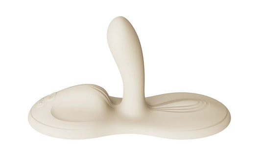Sit-on-top смарт-вібратор Zalo – Flora Smart Vibrating Pad Ivory White, 9 моторів