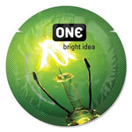 Презерватив ONE Glowing Pleasures, 1 шт, світиться в темряві, зі змазкою