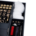 БДСМ-набір LOCKINK All-in-1 BDSM Play Kit, чорний, шкіра з тисненням, предмети для бондажу, шибарі, ваксплею
