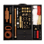 БДСМ-набір LOCKINK All-in-1 BDSM Play Kit, коричневий, ремені, маска, кляпи, анальні пробки, свічки