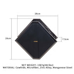 Сумка для секс-іграшок LOCKINK Mysterious Square Kink Bag, чорна, набір для бондажу в комплекті