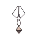 Затискачі для сосків з важкою підвіскою LOCKINK Nipple Clamps with Heavy Pendant, сріблясті