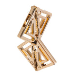 Затискачі для сосків з легкою підвіскою LOCKINK Adjustable Nipple Clamps with Light Pendant, золотисті