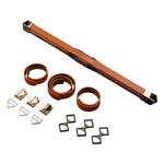 Фіксатор-розпірка LOCKINK Adjustable Spreader Bar Set, коричневий, шкіряний, ремені для шиї, рук/ніг