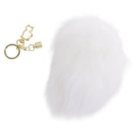 Металева анальна пробка — кролячий хвіст LOCKINK SEVANDA White Bunny-Tail Anal Pear-shape Plug