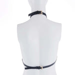 Портупея на грудь LOCKINK SEVANDA Queen Chest Harness with Removable Bra, чорна, зі знімними пестис