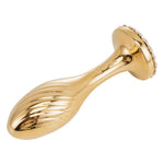 Металева анальна пробка LOCKINK SEVANDA Pearl Pear-shape Anal Plug, зі штучною перлиною