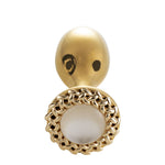 Металева анальна пробка LOCKINK SEVANDA Pearl Rose-shape Anal Plug, зі штучною перлиною