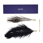Лоскітка LOCKINK SEVANDA Natural Peacock Flirting Feather Tickler, пір’я павича та страуса