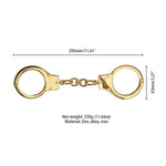 Наручники LOCKINK Pretty-sub Handcuffs, золотисті, металеві, можна відкрити без ключа