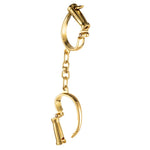 Наручники LOCKINK Love-slave Handcuffs, золотисті, металеві, у формі стремен
