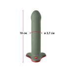 Фалоімітатор Fun Factory MAGNUM, оливковий, дуже гнучкий, довжина 18,3 см, діаметр 3,7 см