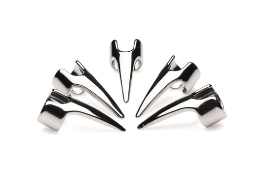 Набір кілець з кігтями Master Series Five-Piece Sensation Claw Rings - Silver