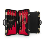 Набір для BDSM Bedroom Fantasies: Bondage Suitcase 13 Pcs - Cow Leather