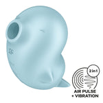 Вакуумний кліторальний стимулятор з вібрацією Satisfyer Sassy Seal, 2 незалежні мотори