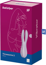 Кліторальний вібратор Satisfyer Threesome 2 Violet, 3 гнучкі пальчики, 3 мотори