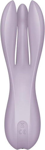 Кліторальний вібратор Satisfyer Threesome 2 Violet, 3 гнучкі пальчики, 3 мотори