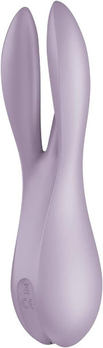 Кліторальний вібратор Satisfyer Threesome 2 Violet, 3 гнучкі пальчики, 3 мотори