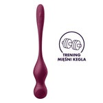 Смарт-вагінальні кульки з вібрацією Satisfyer Love Birds Vary Connect App, змінювана маса, пульт ДК