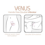Смарт-вібратор для пар Adrien Lastic Venus + APP, подвійний, можна носити під одягом, 10 режимів