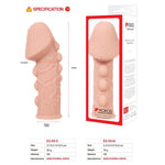 Насадка на член Kokos Extreme Sleeve ES.09, потовщувальна, стимулюючий рельєф