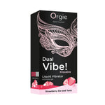 Рідкий вібратор Orgie Dual Vibe! Strawberry Gin & Tonic Kissable Liquid Vibrator