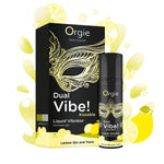 Рідкий вібратор Orgie Dual Vibe! Lemon Gin And Tonic Kissable Liquid Vibrator