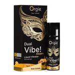 Рідкий вібратор Orgie Dual Vibe! Pina Colada Kissable Liquid Vibrator