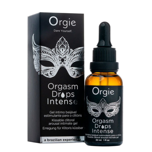 Збуджувальні краплі для клітора Orgie Orgasm Drops Intense,, тепло-холод, смак яблука