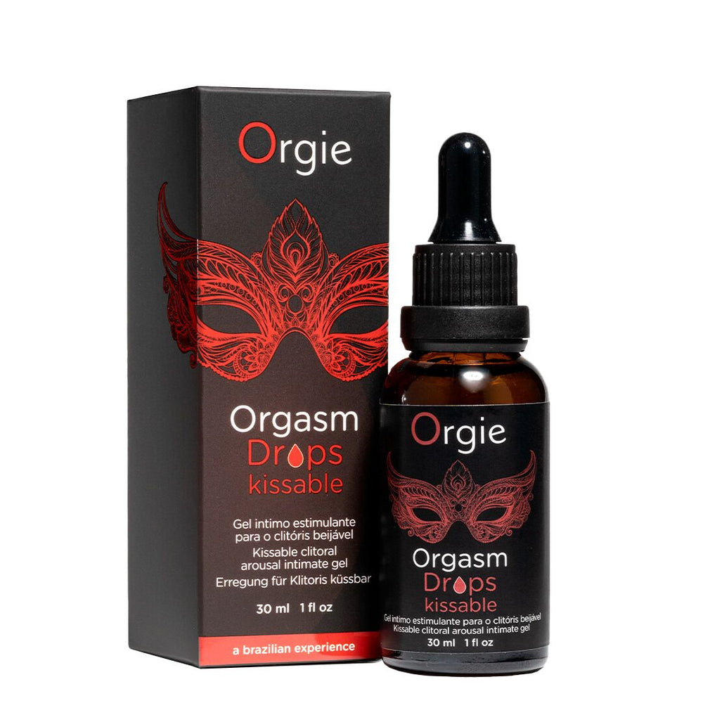 Збуджувальні краплі для клітора Orgie Orgasm Drops Kissable,, тепло-холод, смак яблука