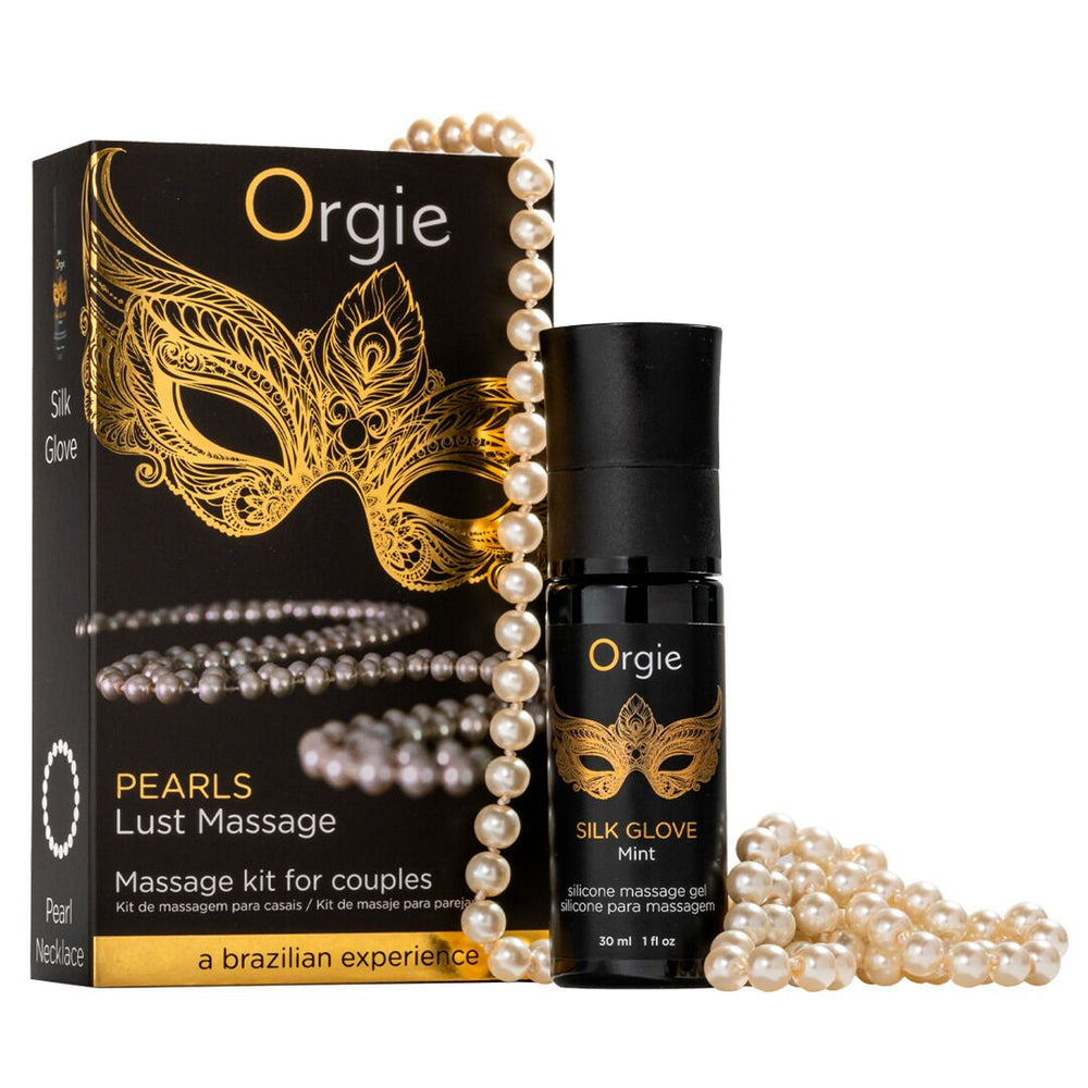 Набір для перлинного масажу Orgie – Pearls Lust Massage, силіконовий гель, намисто